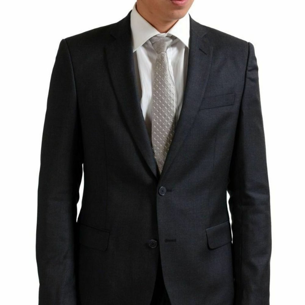 Versace Collection 100% Wool Gray Two Button Men's - Picture 5 of 11